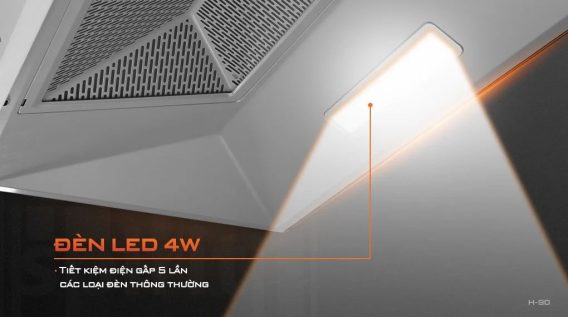 Đèn led máy hút mùi âm tủ Junger H-90