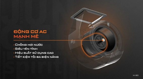 Động cơ máy hút mùi âm tủ Junger H-90