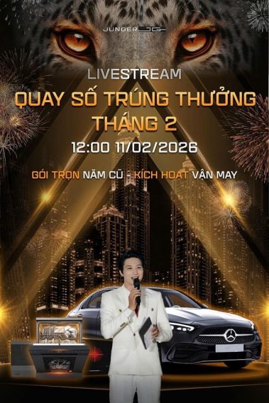 livestream kỳ 5 – gói trọn năm cũ, kích hoạt vận may cùng junger